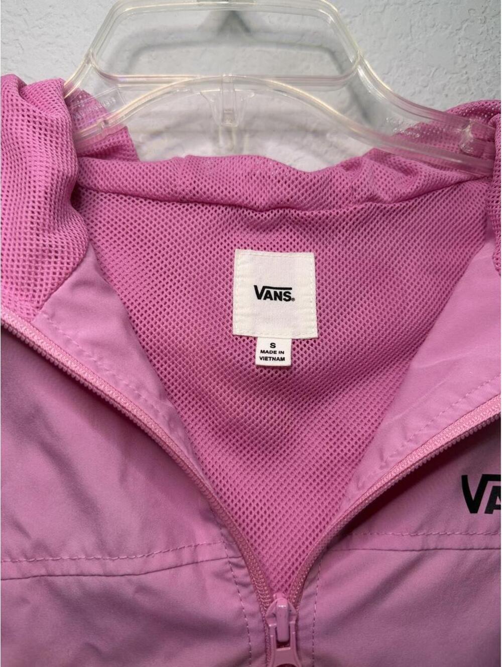 Vans pink windbreaker jacket with hood - S - Picture 5 of 5